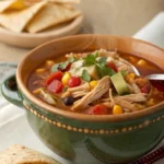 Hearty Crockpot Chicken Tortilla Soup Recipe
