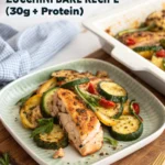 High Protein Easy Chicken Zucchini Bake Recipe (30g+ Protein!)
