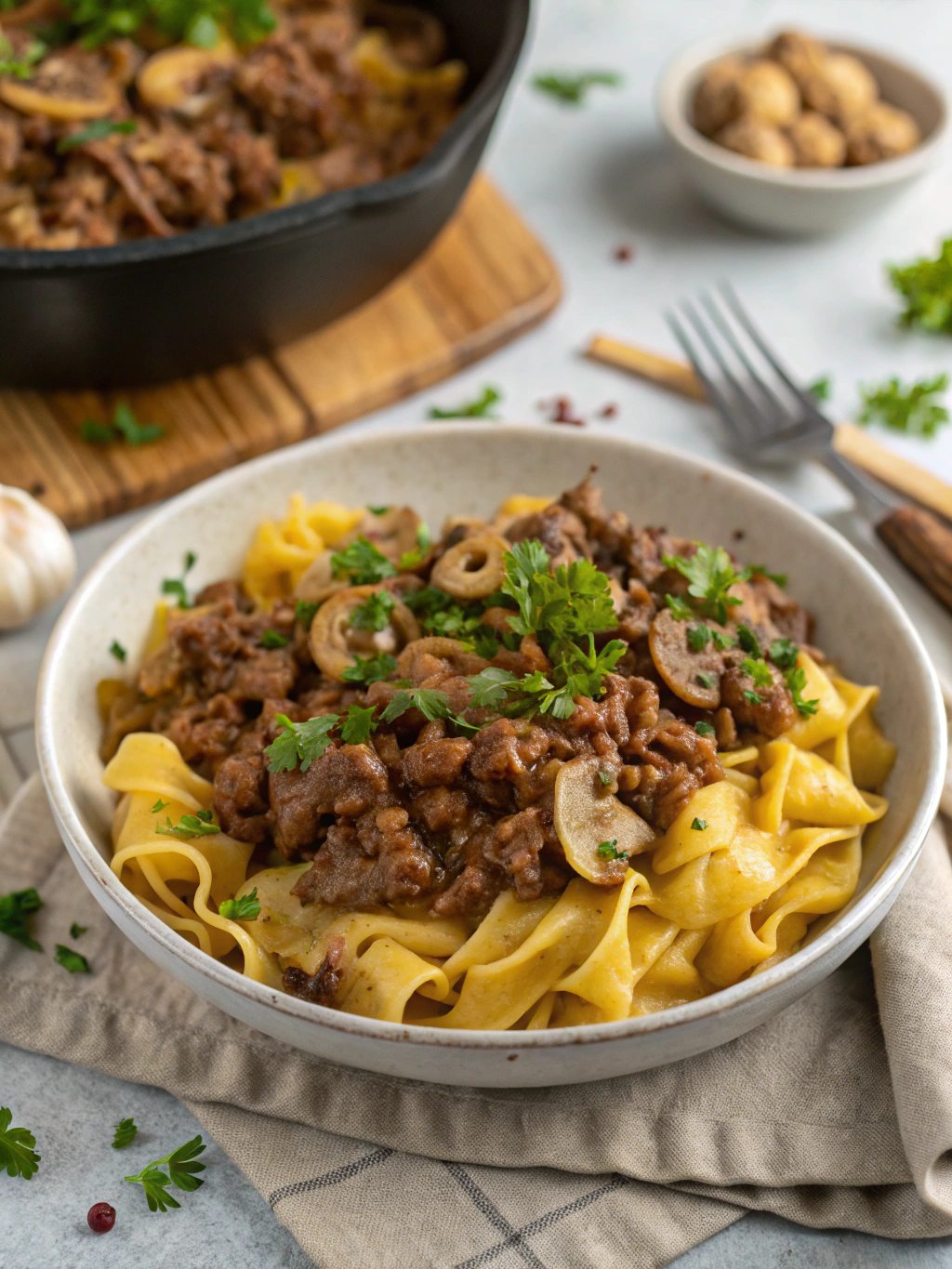 How to Make Homemade Ground Beef Stroganoff in 7 Simple Steps