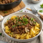 Homemade Ground Beef Stroganoff