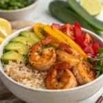 Honey Garlic Shrimp Bowls