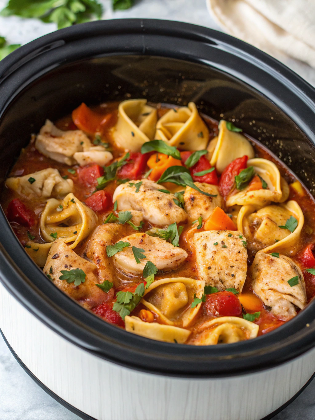 How To Make CrockPot Chicken Tortellini Recipe: 5 Easy Steps!