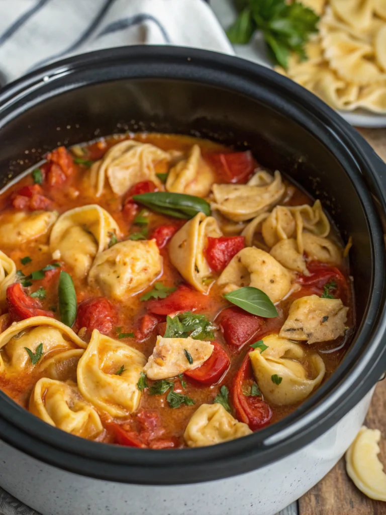 How To Make CrockPot Chicken Tortellini Recipe