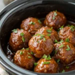 Irresistible Slow Cooker Honey Garlic Meatballs