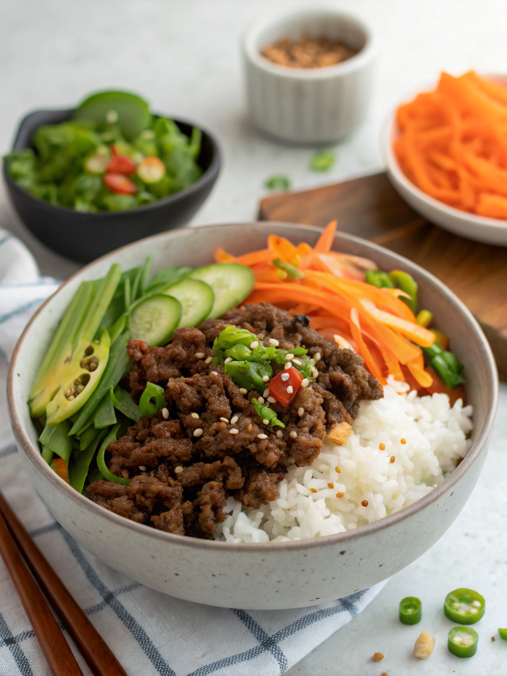 Korean Ground Beef Bowl