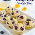 Lemon Blueberry Cottage Cheese Protein Bites (Healthy Snack On the Go)