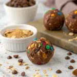 No-Bake Chocolate Peanut Butter Protein Balls