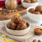 No-Bake Chocolate Peanut Butter Protein Balls (Healthy 4-Ingredient Snack)