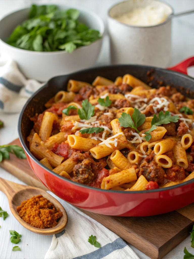 One Pot Beefaroni