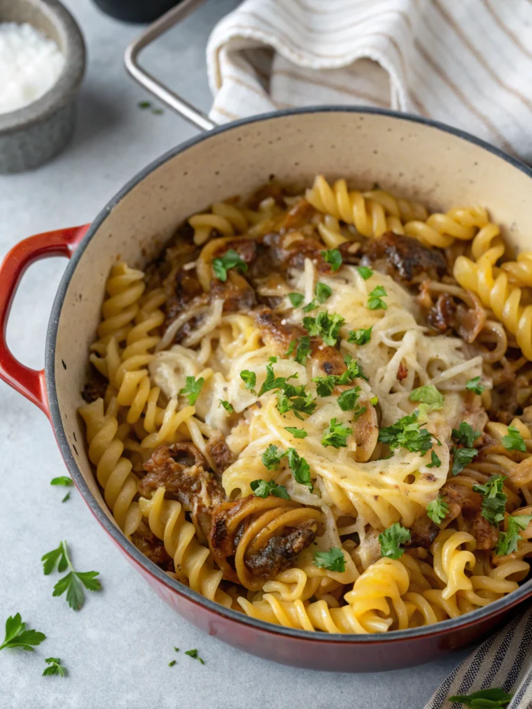 One Pot French Onion Pasta
