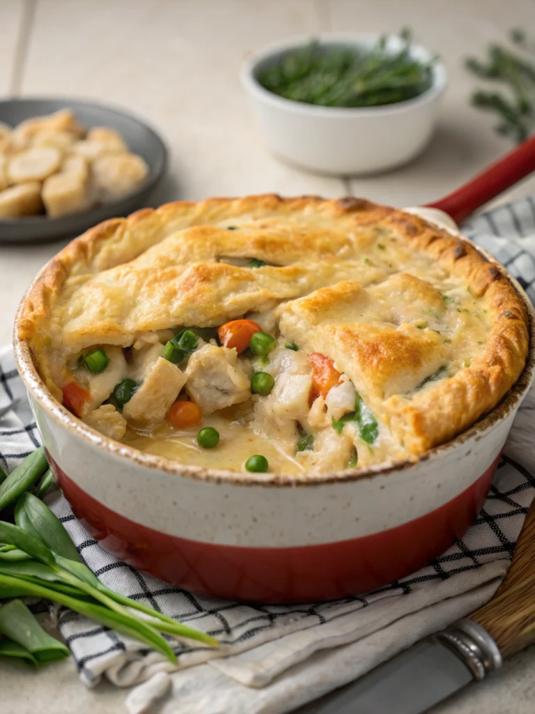 One Pot Gnocchi Chicken Pot Pie