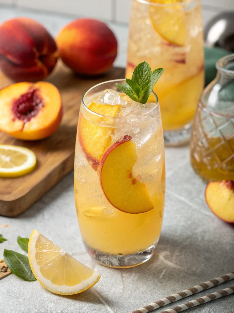 Peachy Keen Vodka Lemonade Breeze