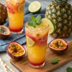 Pineapple Passionfruit Tequila Sunrise Punch