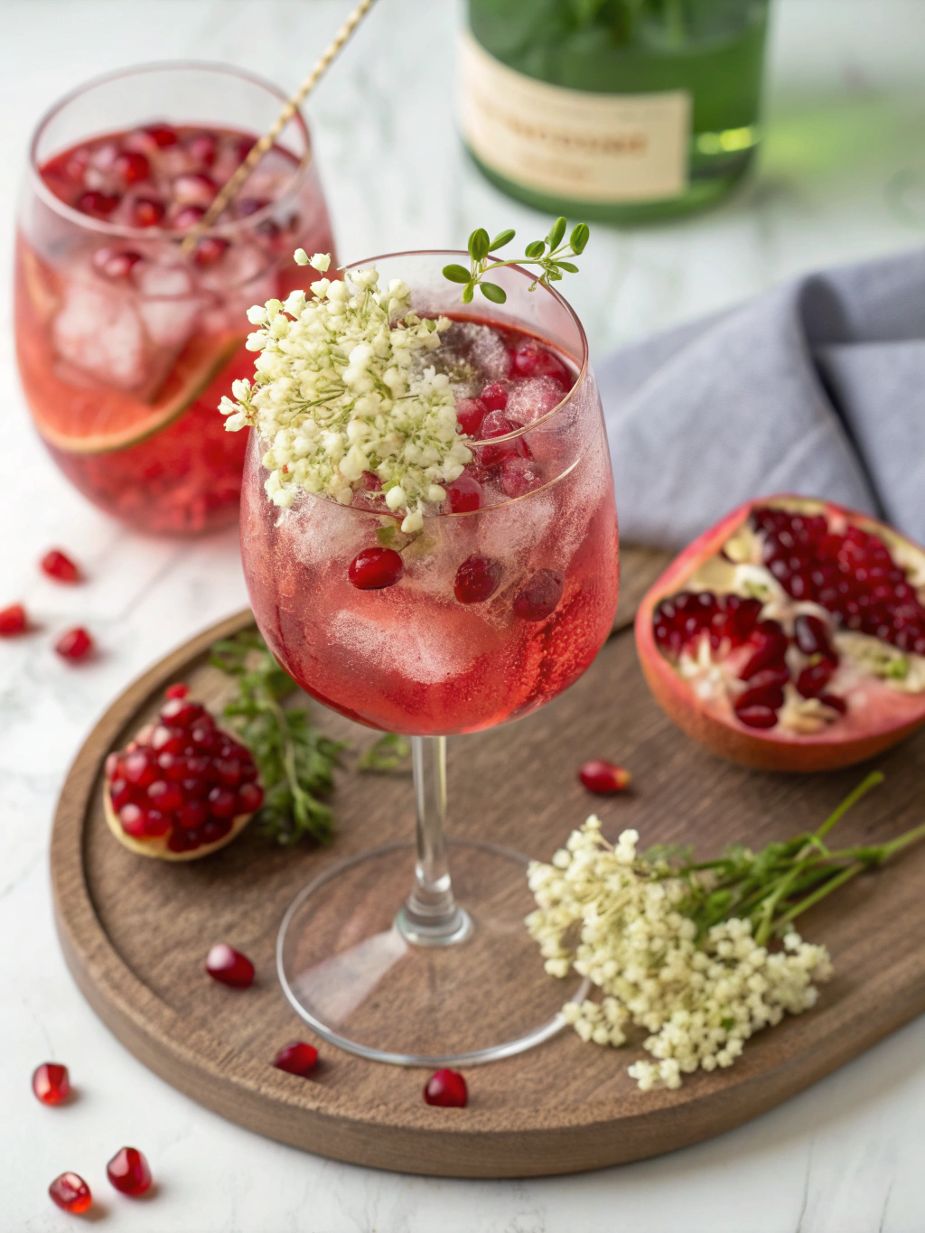 Pomegranate Elderflower Spritz Delight: 5 Reasons Why It's Your Next Must-Try Refreshment!