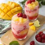Raspberry Mango Margarita Slush Punch