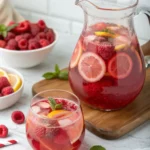 Raspberry Rose Hibiscus Punch Cooler