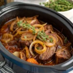 Savory Crock Pot French Onion Pot Roast for Cozy Dinners