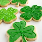 Shamrock Sugar Cookies for St. Patrick's Day
