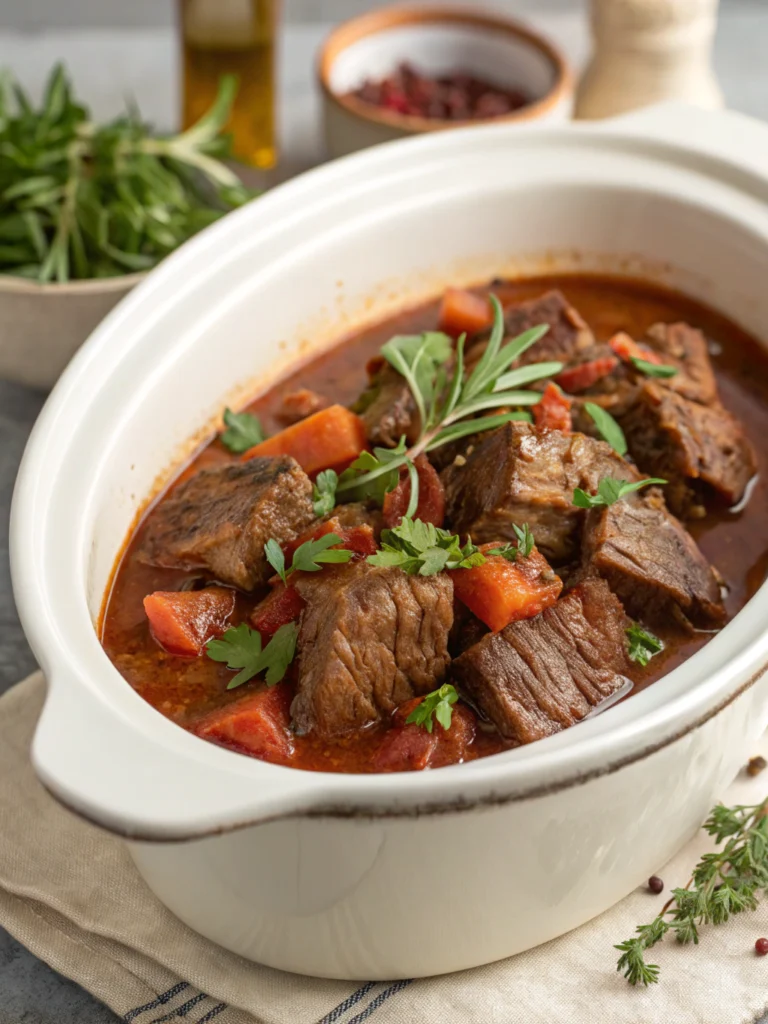 Slow Cooker Beef Manhattan