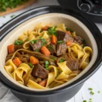 Slow Cooker Beef and Noodles