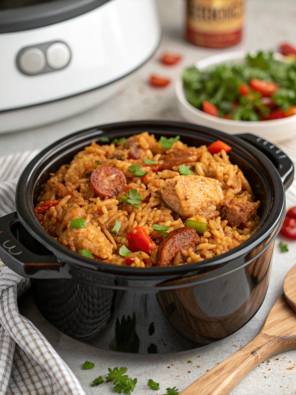Delicious Slow Cooker Chicken Jambalaya