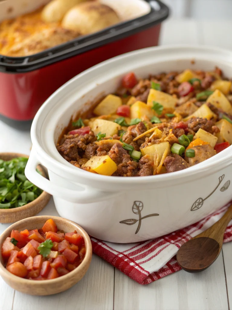 Slow Cooker Cowboy Casserole