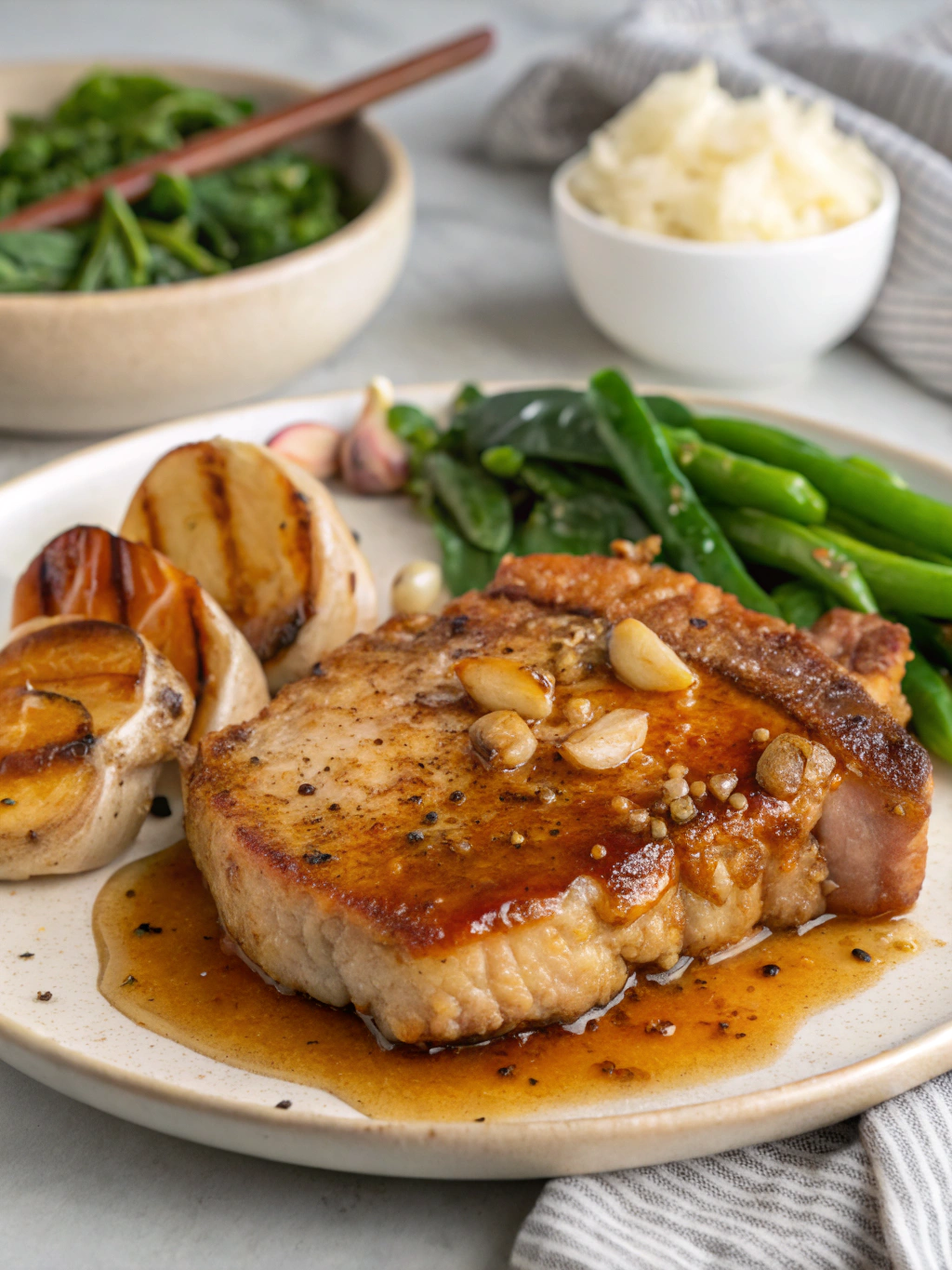 Slow Cooker Honey Garlic Pork Chops