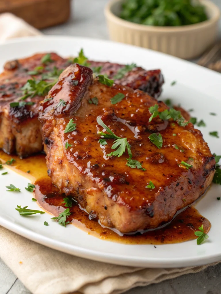 Slow Cooker Honey Garlic Pork Chops