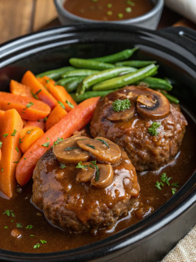 Slow Cooker Salisbury Steak Recipe
