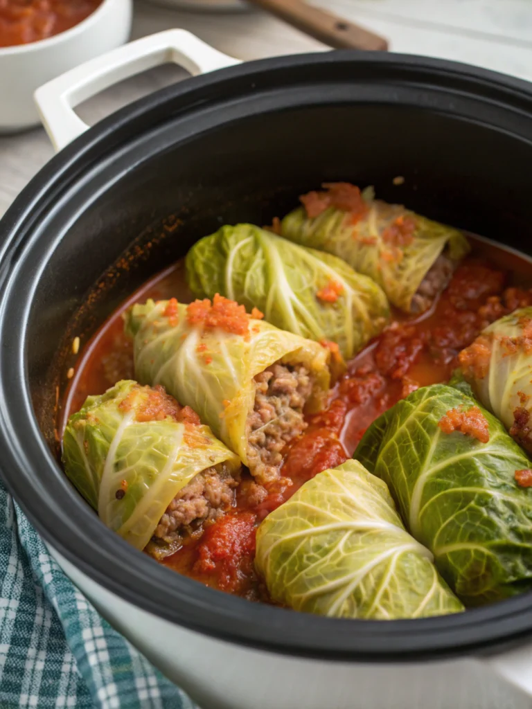 Slow Cooker Unstuffed Cabbage Rolls