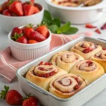Soft and Fluffy Strawberry Cinnamon Rolls