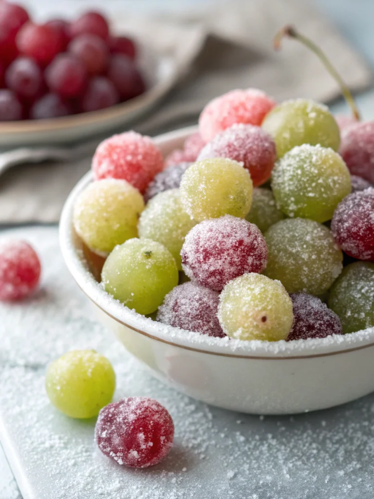Sour Candy Frozen Grapes