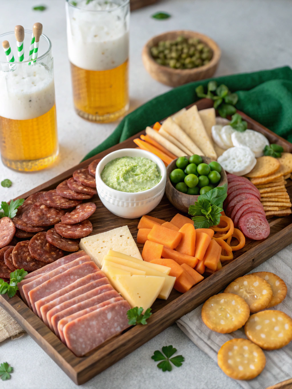 St Patrick's Day Charcuterie Board