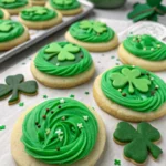 St. Patrick's Day Buttercream Sugar Cookies