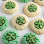 St. Patrick's Day Mint Blossom Cookies