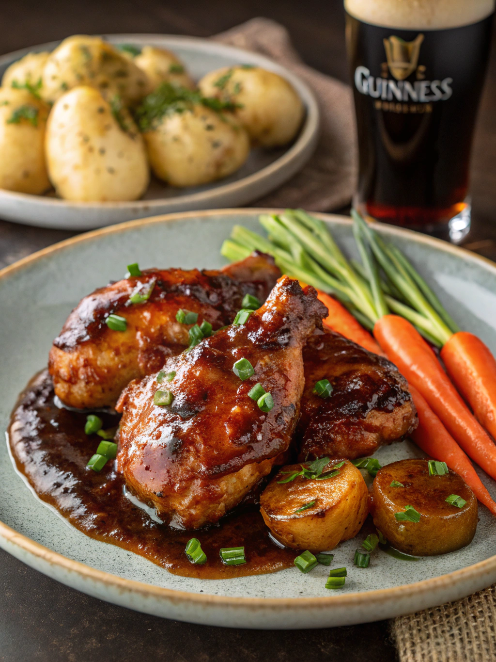 Sticky Guinness Chicken