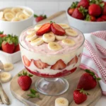 Strawberry Banana Pudding Dream No-Bake Dessert Magic