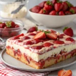 Strawberry Earthquake Cake
