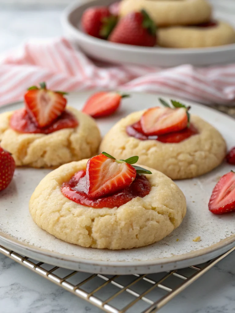 Strawberry Kiss Cookies
