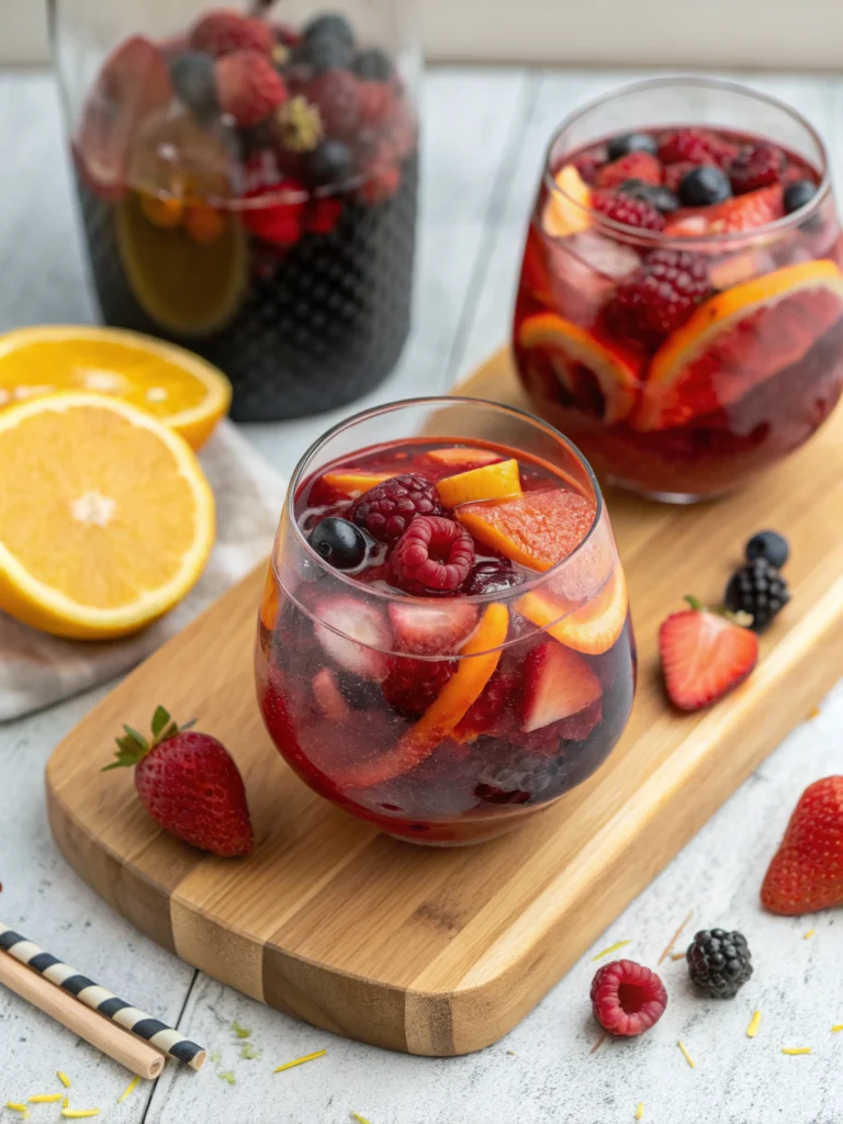 Summer Berry Sangria with Citrus Zest