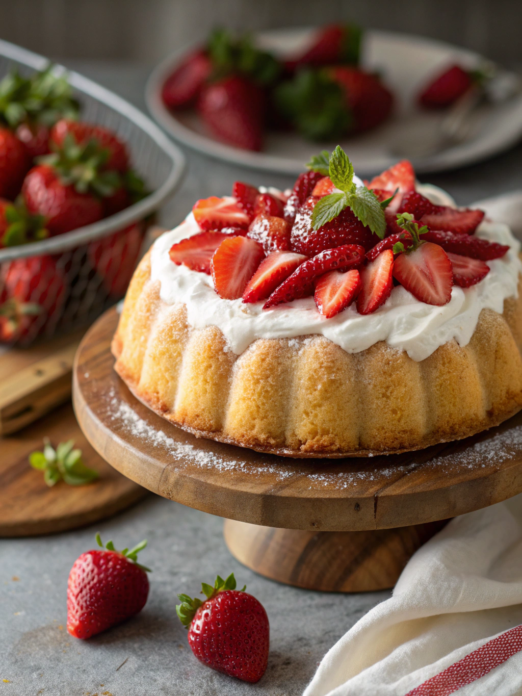 Sweet Strawberry Pound Cake