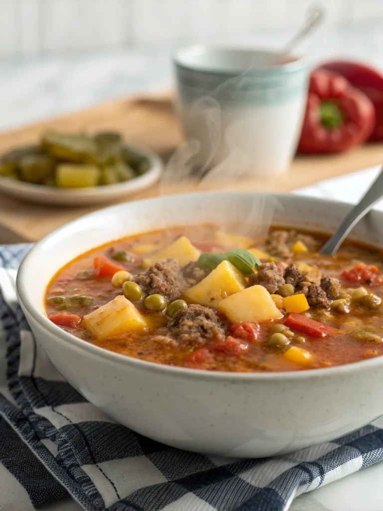 The Best Cheeseburger Soup