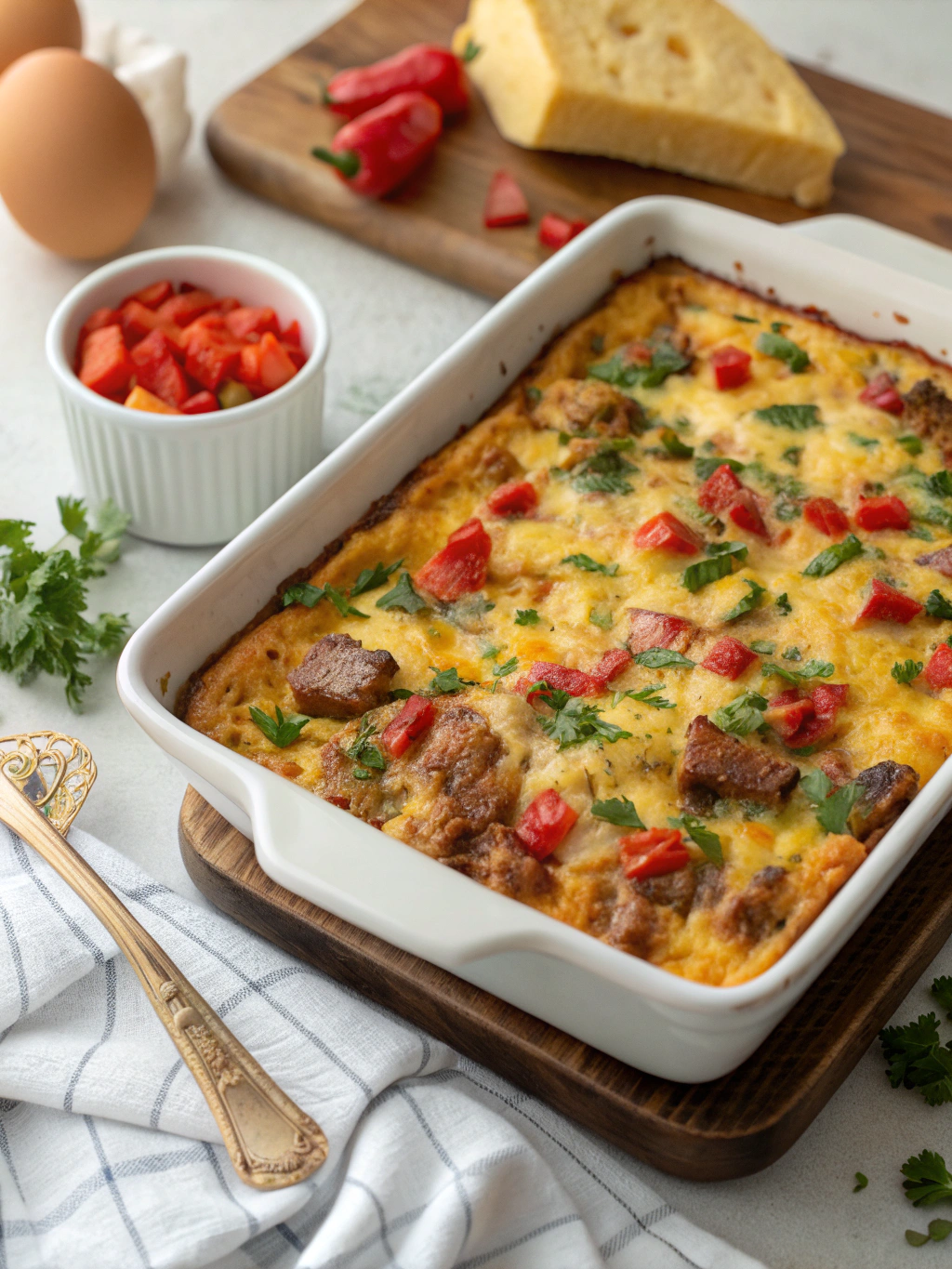 Delicious Overnight Breakfast Casserole