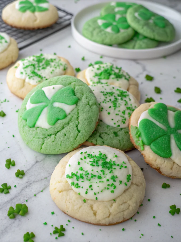 Vanilla Mint St. Patrick's Day Cookies