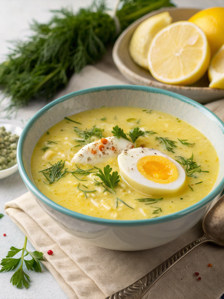 Avgolemono Soup (Greek Healing Soup)