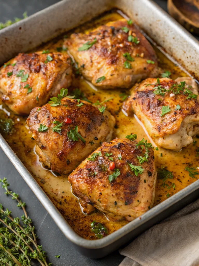 Baked Dijon Chicken Thighs Recipe