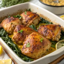 Baked Dijon Chicken Thighs
