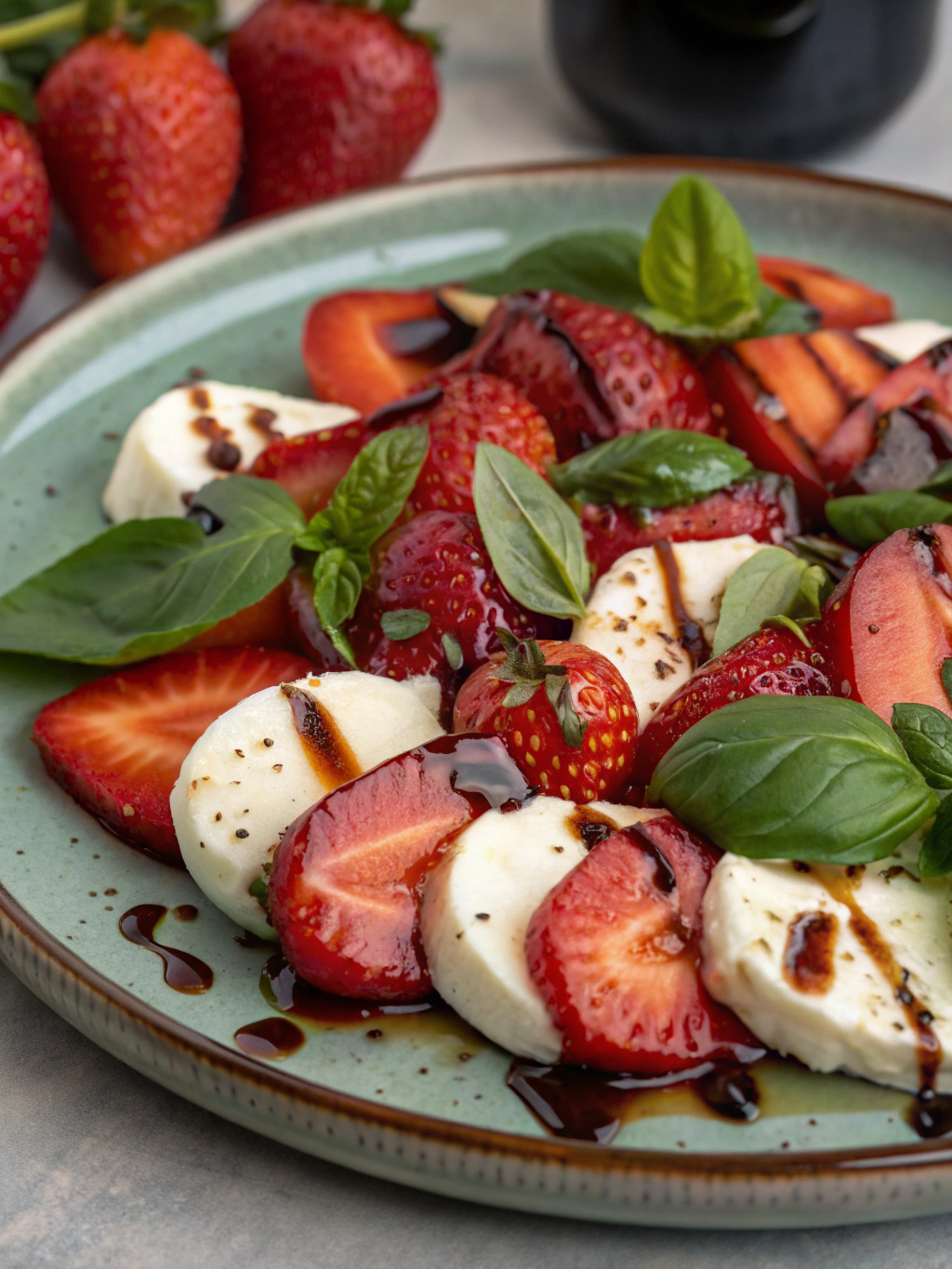 Balsamic Strawberry Caprese