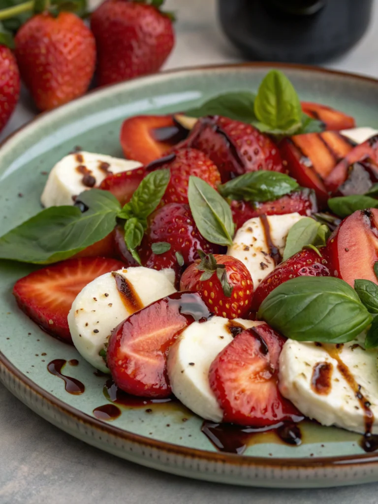 Balsamic Strawberry Caprese
