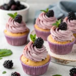 Blackberry Earl Grey Cupcakes